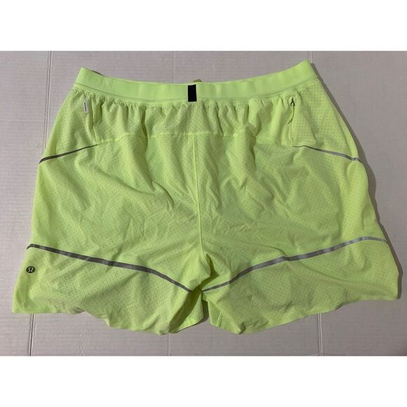 Lululemon Surge Lined Shorts 6" Special Edition Mens Size XXL Faded Zap Yellow - Picture 2 of 11
